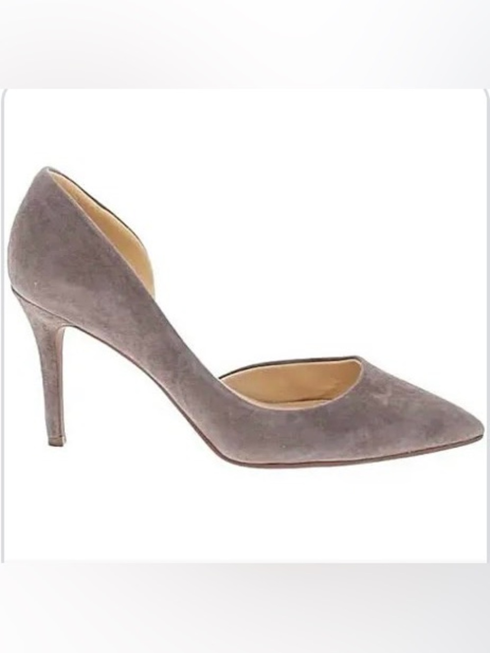 NEW Jessica Simpson Gray Suede d’Orsay Pumps Size 9.5